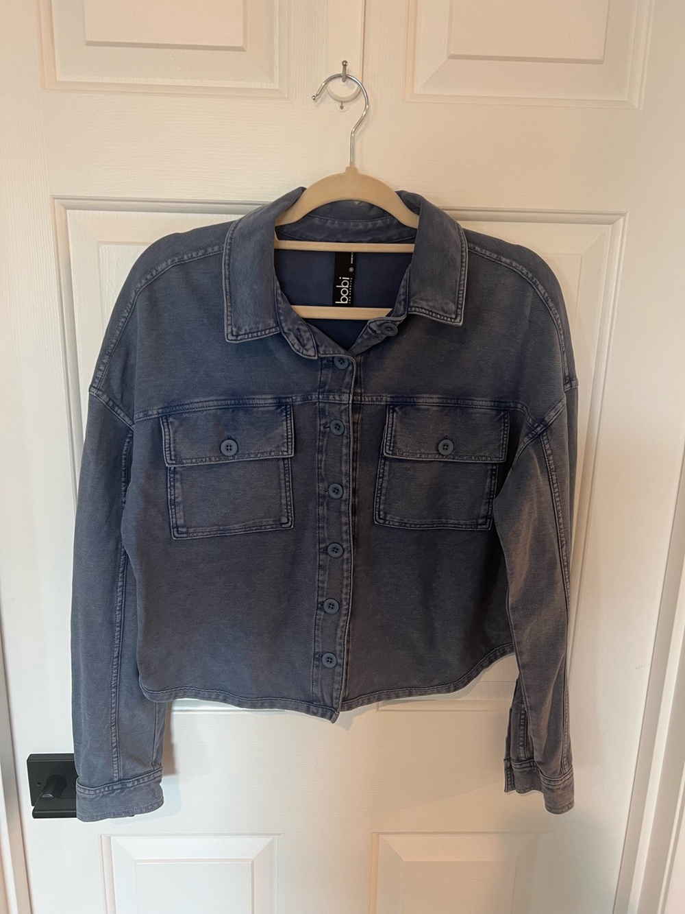 bobi Vintage Washed Indigo Jean Jacket. Size M